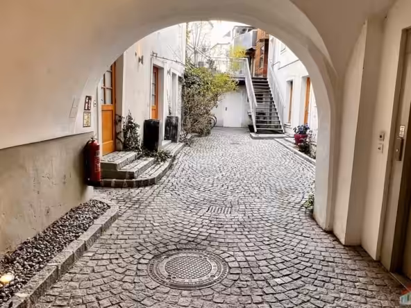 Blickwinkel Richtung Wohnungseingang