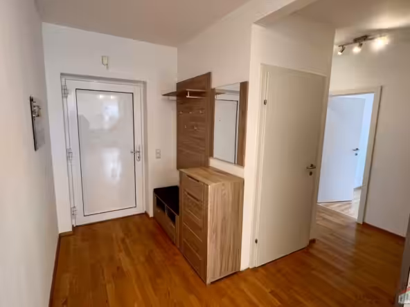 Vorraum mit Blick Eingangstüre und Gang Richtung Zimmer