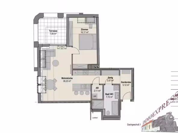 Grundriss DG 1