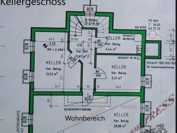 Grundriss Kellergeschoss