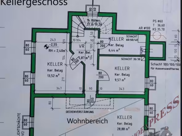 Grundriss Kellergeschoss