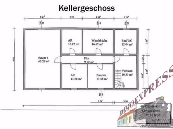 Plan Kellergeschoß