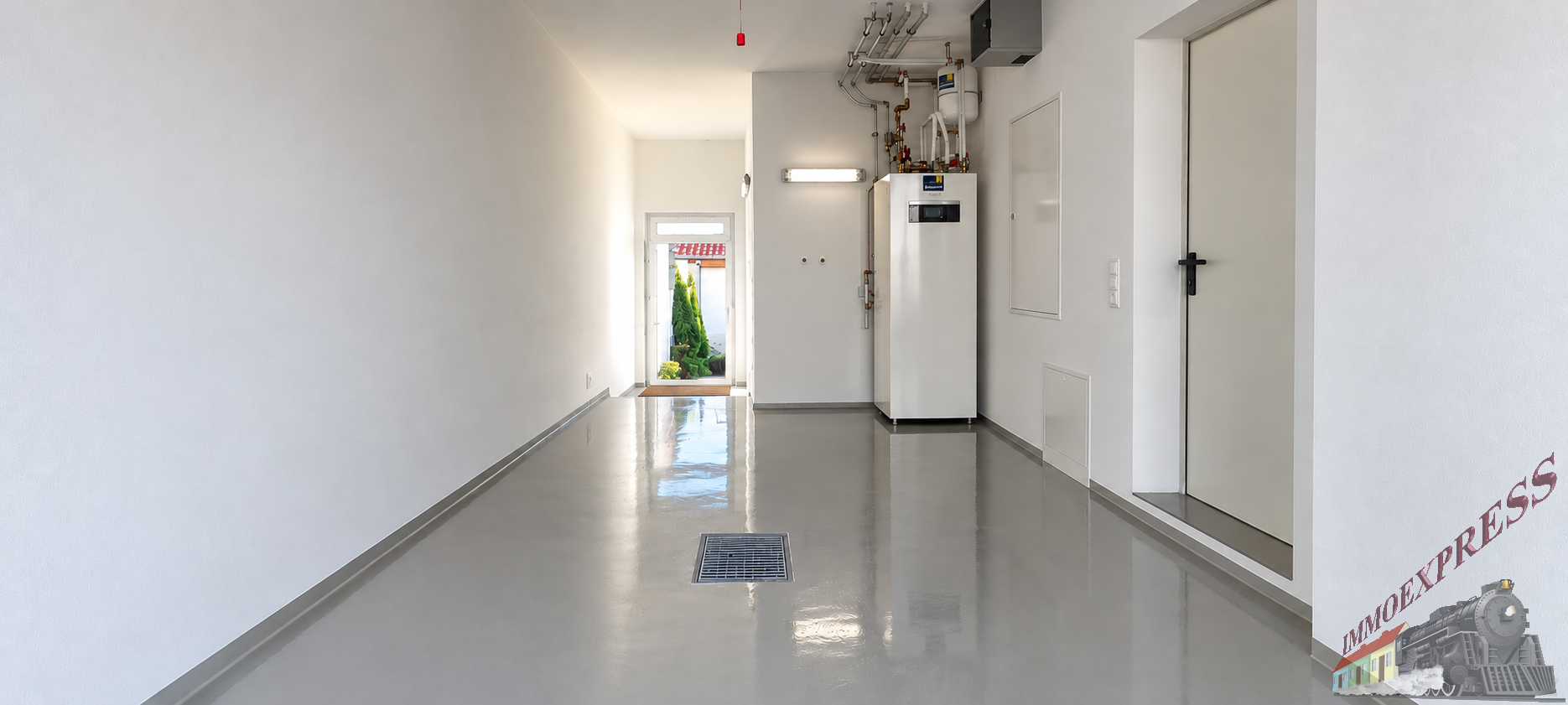 Garage mit Heizungsanlage
