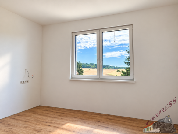 Schlafzimmer mit Landblick