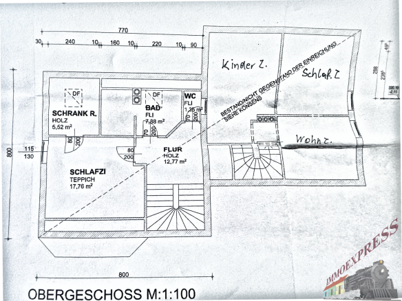 Obergeschoss Plan