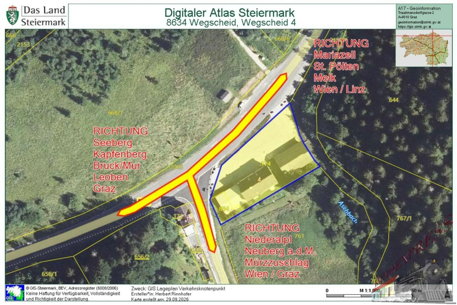 20 GIS Lageplan Verkehrsknoten
