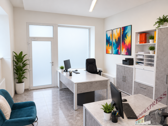 büro zum ausgang hin